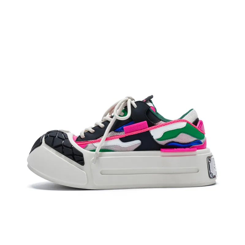 VINYVIOLA Slip Resistant Cushioning Wear Resistant Height Increasing Low Top Skateboard Shoes Women's-18