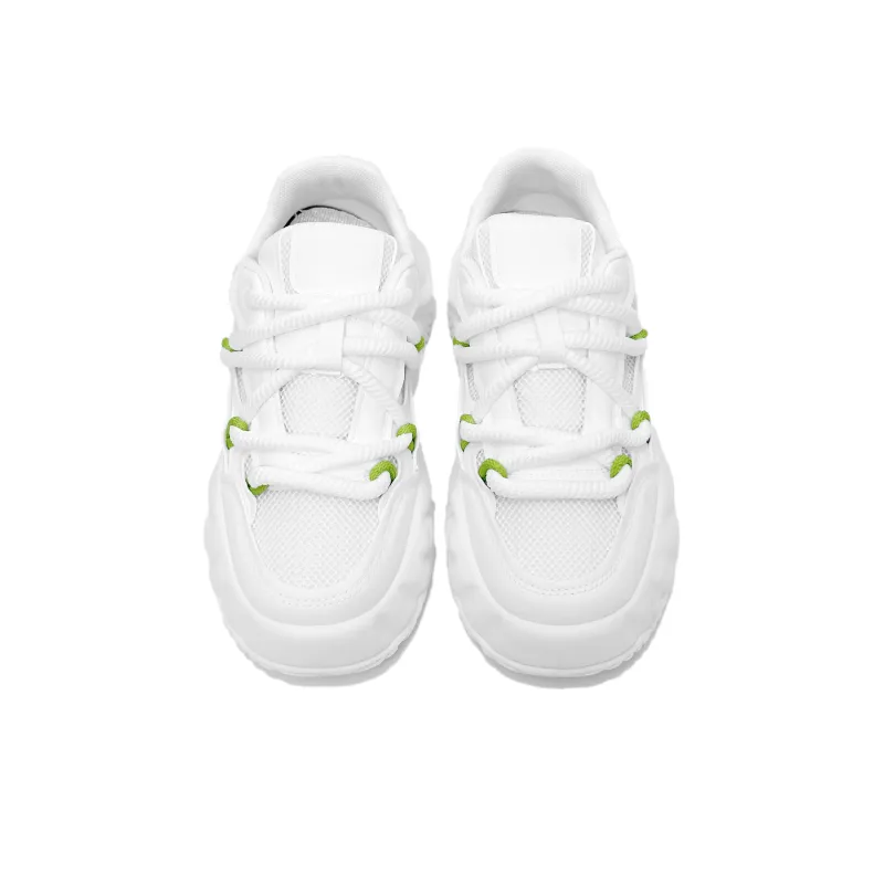 SLNU 3 Anti Slip And Wear Resistant Breathable Low Top Skateboard Shoes Men's White-3