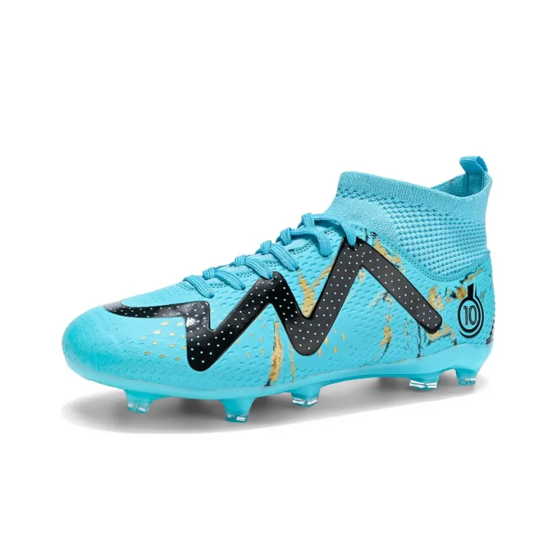 GERTOP Cushioning Anti-Slip Wear-Resistant Breathable Balance Lightweight Soccer Shoes Unisex-12
