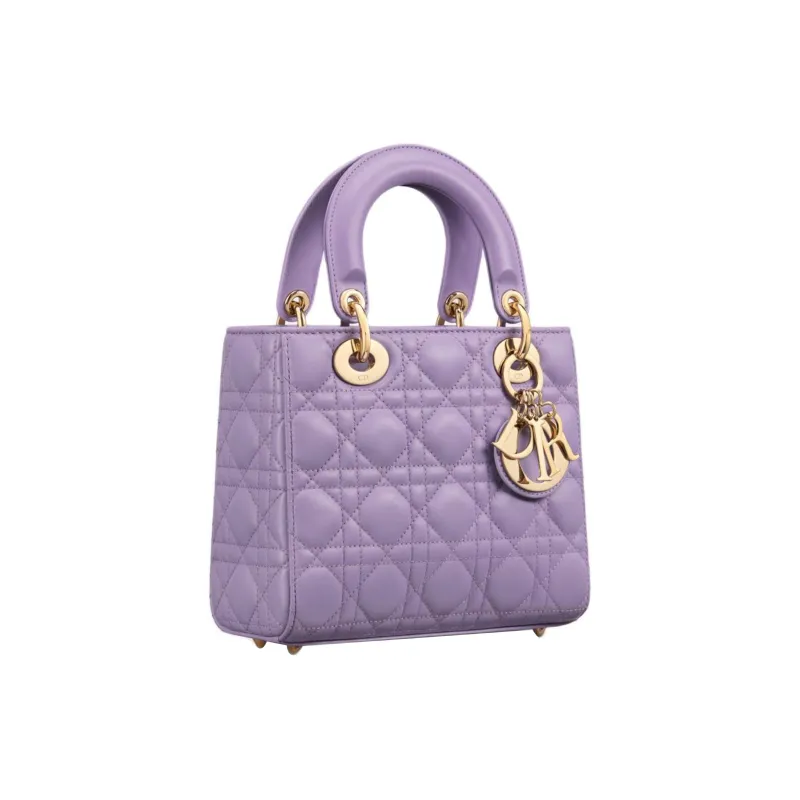 DIOR Lady DiorMy ABCDior Sheepskin Lady Dior Bag, Shoulder Bag, Crossbody Bag, Handbag Small Size Women's Light Purple-2