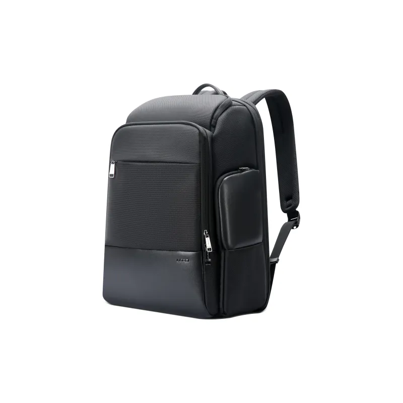 BOPAI Fabric Travel Essentials Backpack Men's Black/Gray-5