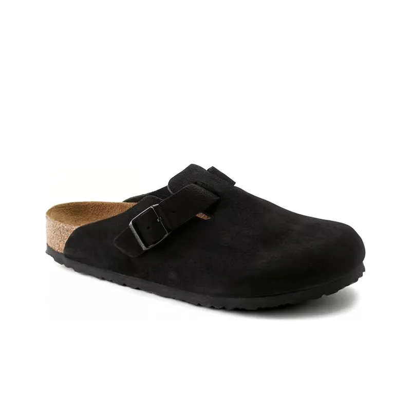 Birkenstock Boston Soft Footbed Narrow 'Black'-1