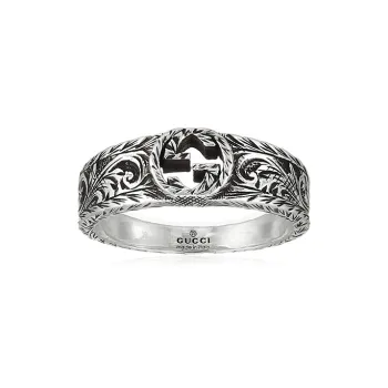 GUCCI Metal Rings Unisex Silver