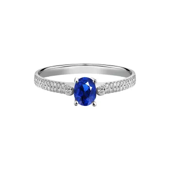 MOZART 18K Gold Diamond Colorful Gem Rings Women's