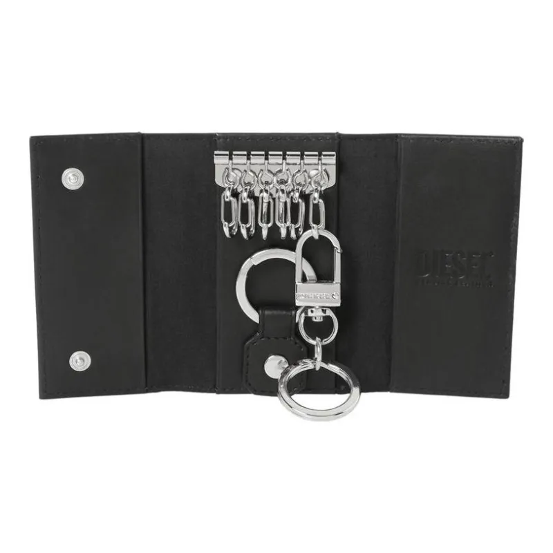 DIESEL Cow Leather Key Pouch Trumpets Men's Jasper-2