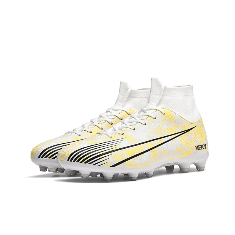 MEKY Cushioned Wear-Resistant Breathable Slip-Resistant Teenagers Soccer Shoes Unisex-13