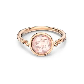 Swarovski Tahlia Rose Gold Tone Plated Rings Women's Pink