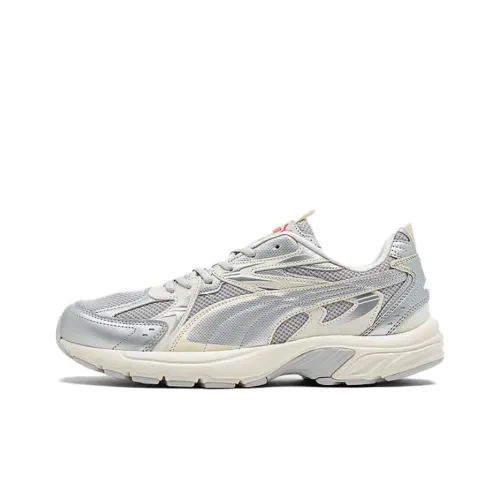 PUMA Milenio Tech Anti Slip Wear Resistant Low Top Casual Shoes Men's Silver