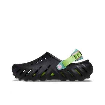 Crocs Echo Clogs Unisex Black Green