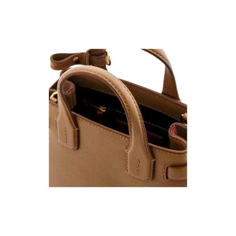Burberry Grain Leather Shoulder Bag, Crossbody Bag, Handbag Women's Ostrich Color-5
