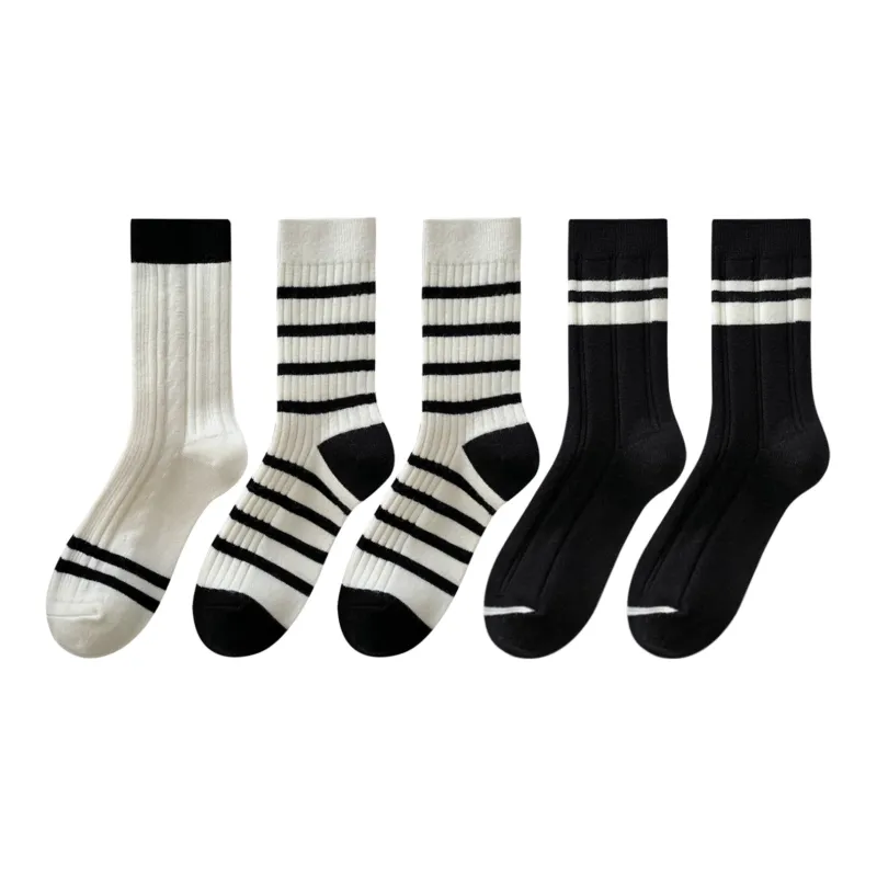 XXLLG Mid Calf Socks Women's 5 Pack-9