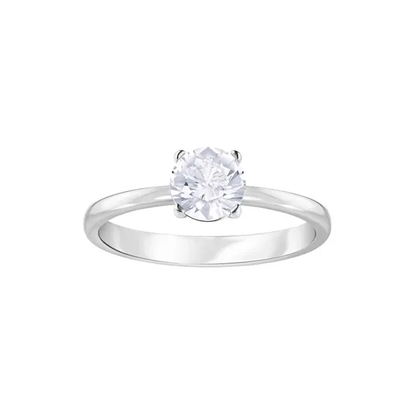 Swarovski Attract Faux Crystal Rings Unisex Silver-0