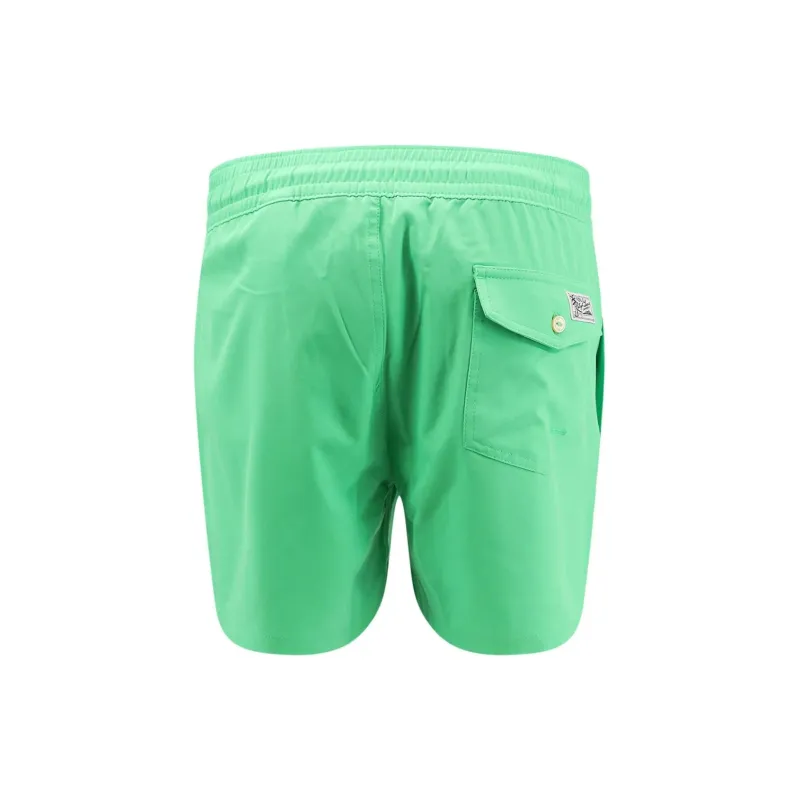Polo Ralph Lauren Logo Embroidered Drawstring Swim Shorts-1