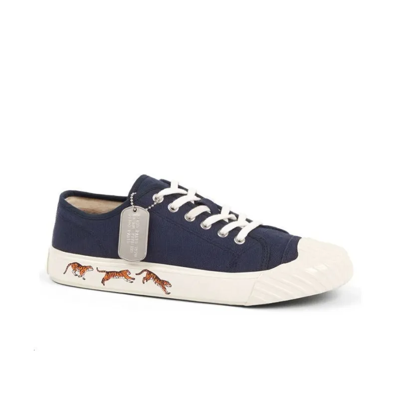 KENZO Low Top Stylish Skateboarding Shoes Women's Midnight Blue-2