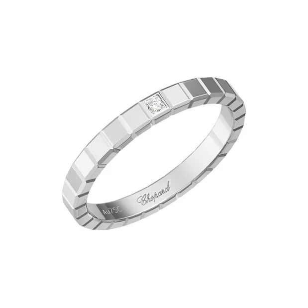 Chopard 18kt White Gold Ice Cube Diamond Ring-0