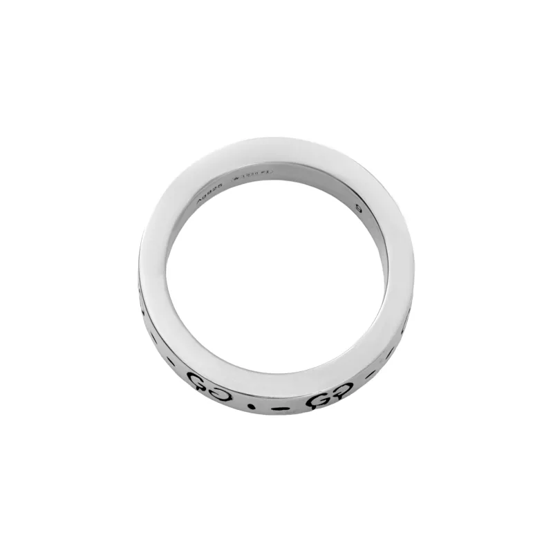 GUCCI 925 Sterling Silver Rings Unisex Silver-1
