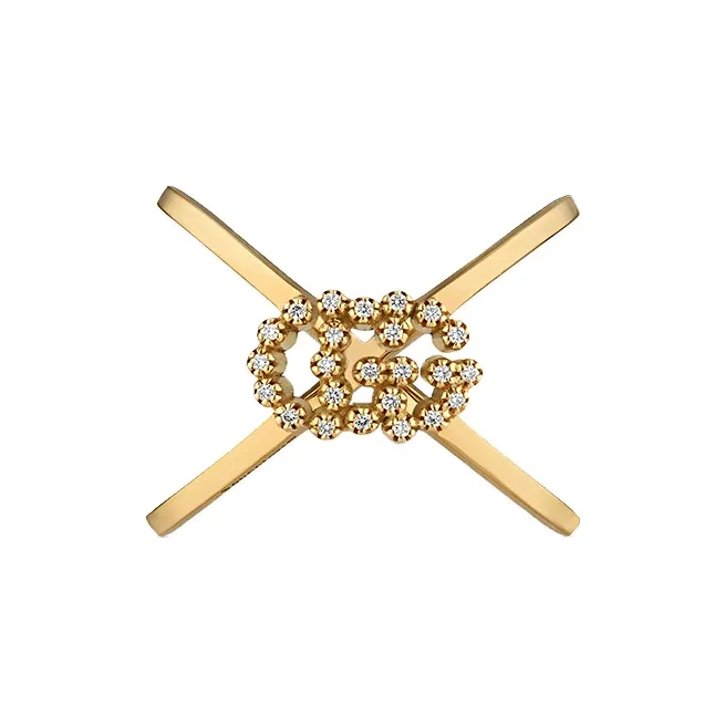 GUCCI GG Running 18K Gold Rings Women's-0