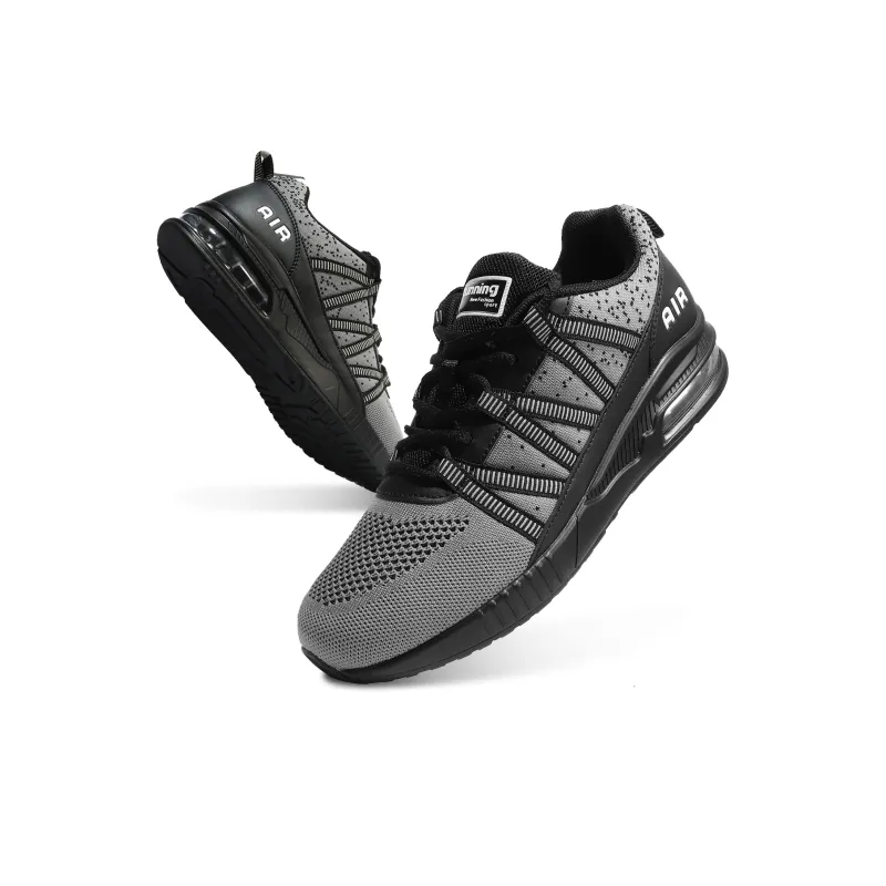 SOULSFENG Cushioned Anti Slip And Wear Resistant Lightweight Low Top Casual Shoes Unisex Gray-2
