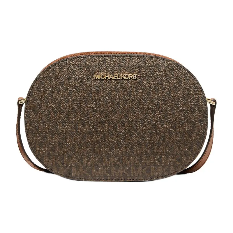 MICHAEL KORS Jet Set Travel Canvas Shoulder Bag, Crossbody Bag Medium Size Women's Brown-0