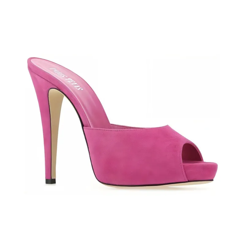 Paris Texas Quiet Slide Slippers Women's Pink-2