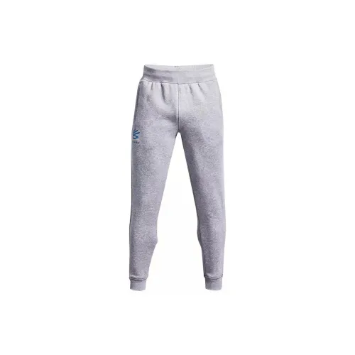 Under Armour Curry Knitted Sweatpants Men Gray