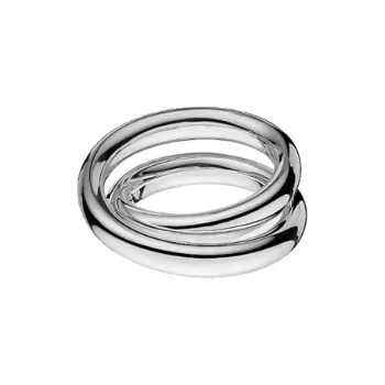 HERMES 925 Sterling Silver Rings Unisex Silver