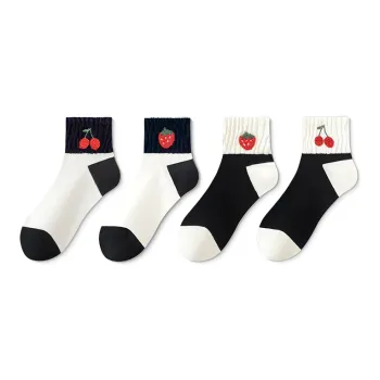 Taste The Color Ankle Socks Women's 4 Pack