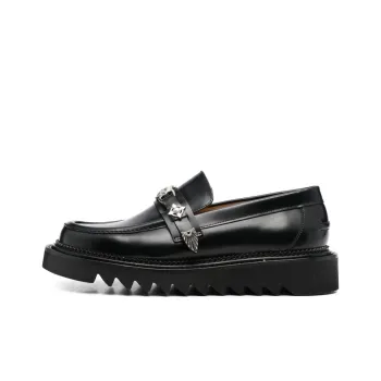 TOGA VIRILIS Plaque detailing Two tone Loafers