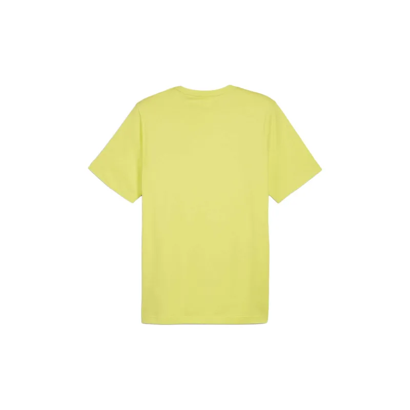 PUMA Essentials Small Logo Men's Tee T-Shirt Men's Lime Green-1