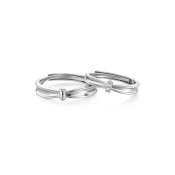 KADER S925 Silver Rings Unisex Silver White