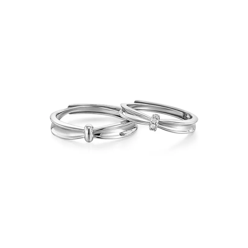 KADER S925 Silver Rings Unisex Silver White-0