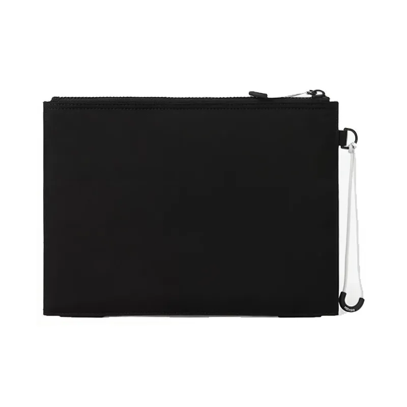 KENZO Fabric Handbag Clutches Large Size Unisex Black-1
