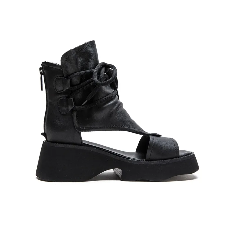 Yao Qia Roman Sandals 5cm Women's-2