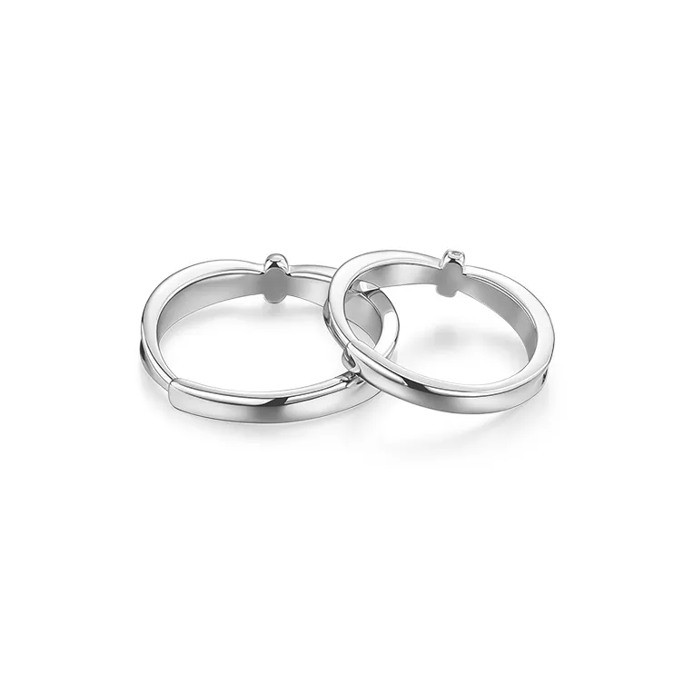 KADER S925 Silver Rings Unisex Silver White-2