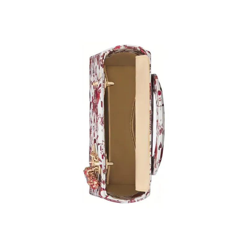 DIOR Lady DiorMy ABCDior Cow Leather Dior Bag Shoulder Bag Crossbody Bag Handbag Small Size Women's White & Red-3