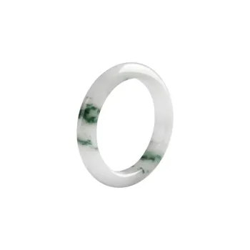Lingxiang Yurun Bean Type Jadeite Rings Unisex