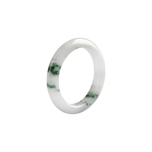 Lingxiang Yurun Bean Type Jadeite Rings Unisex