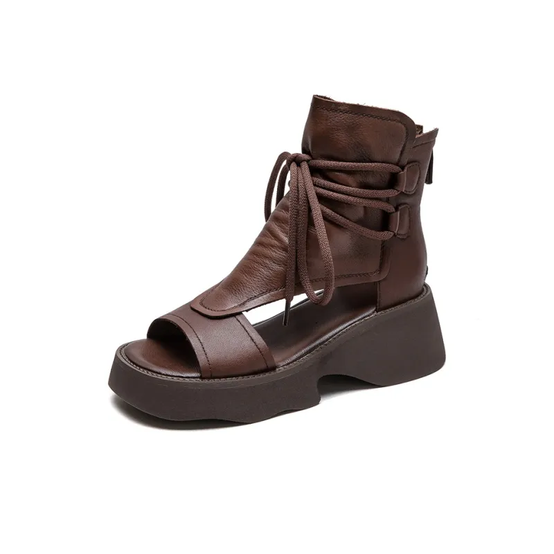 Yao Qia Roman Sandals 5cm Women's-9