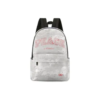 Soundbyte × ONRF Collaboration Polyester Students Backpack Regular Unisex White