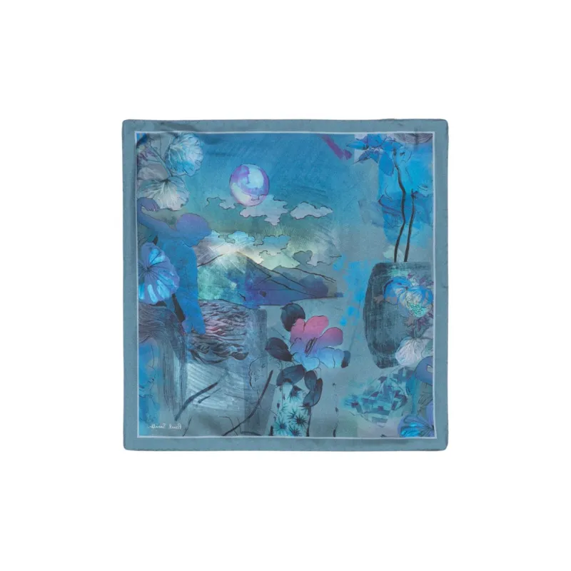 Paul Smith Silk Scarves Men's Blue-1
