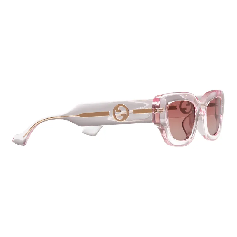 GUCCI Injection Molded Square Sunglasses Women's Pink-1