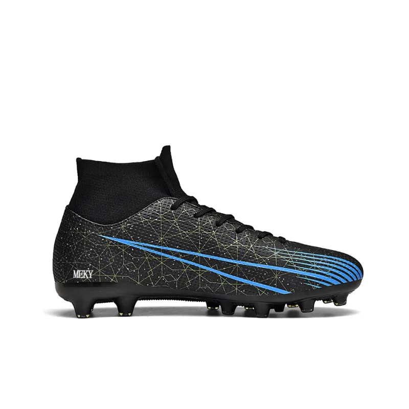 MEKY Cushioned Wear-Resistant Breathable Slip-Resistant Teenagers Soccer Shoes Unisex-6