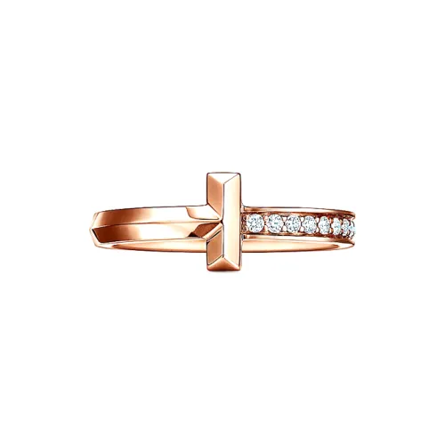 TIFFANY & CO. T Rings Women's Rose Gold