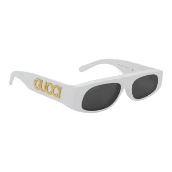 GUCCI Geometric Shaped Frame Sunglasses