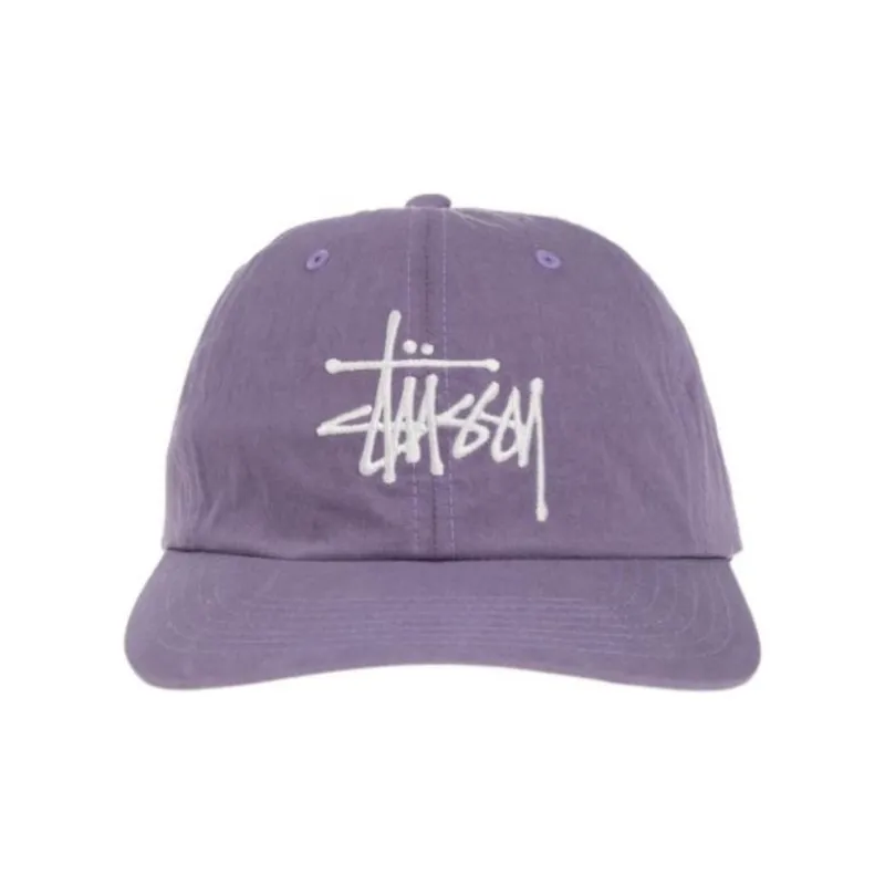 Stussy Cotton Nylon Baseball Caps Men's Purple-0