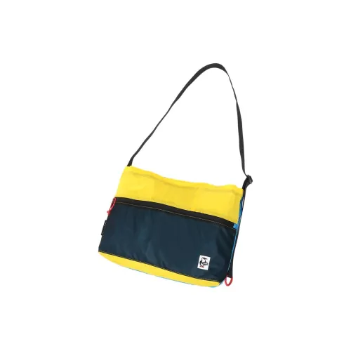 CHUMS Shoulder Bags Dark Blue With Yellow Accents