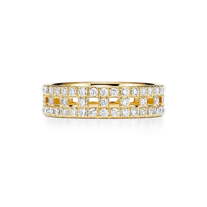 TIFFANY & CO. T 18K Gold Rings Unisex-0