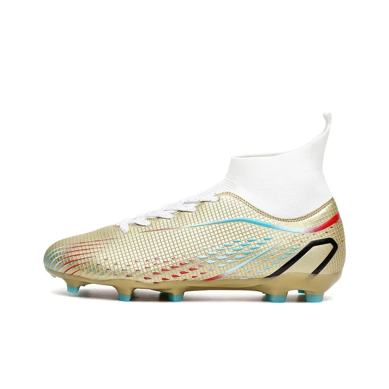 GERTOP Cushioning Anti-Slip Wear-Resistant Breathable Balance Lightweight Soccer Shoes Unisex-16