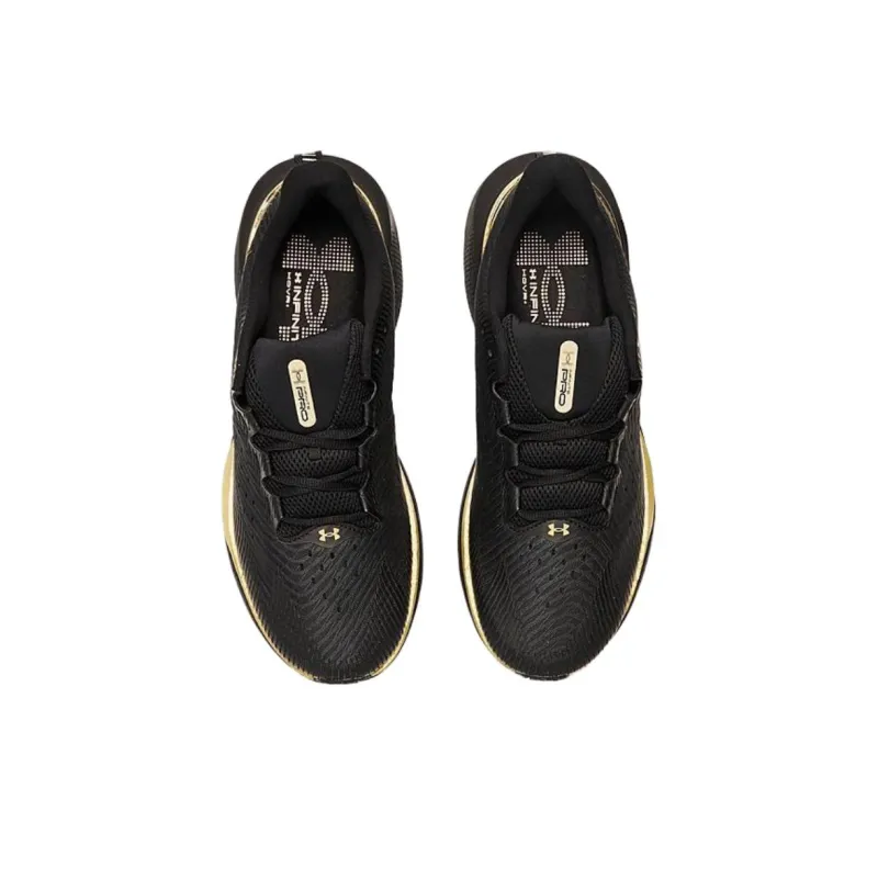 Under Armour Infinite Pro Anti Slip Wear Resistant Low Top Running Shoes Men's Black Yellow-2
