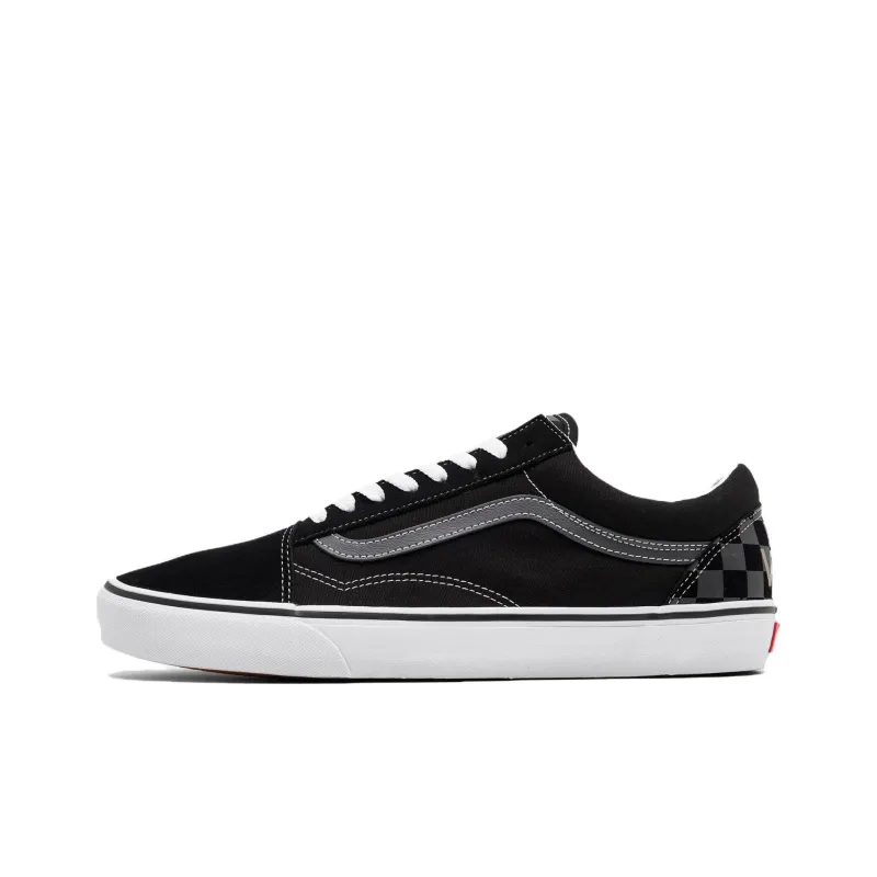 Vans Old Skool Slip-Resistant Cushioning Low-Top Skateboard Shoes Men's Black Gray-0